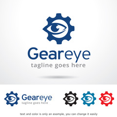 Obraz premium Gear Eye Logo Template Design Vector
