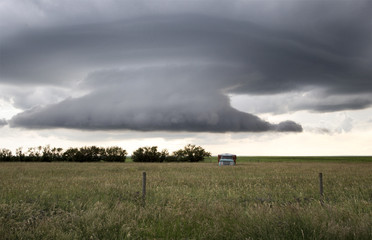 Fototapeta premium Burzowe chmury Saskatchewan