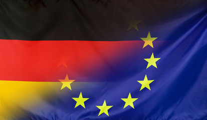 European Flag merged with Flag of Germany