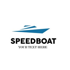 Speed Boat Vector Logo Design