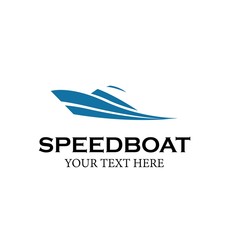 Speed Boat Vector Logo Design