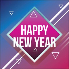 New Year Party Flyers in Hipster Style
