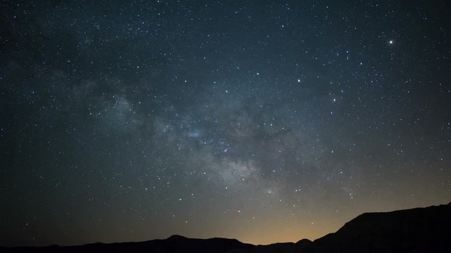 Milky Way Aquarids Meteor Shower Canyon 10 Time Lapse