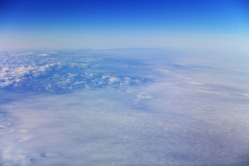 white clouds like snow