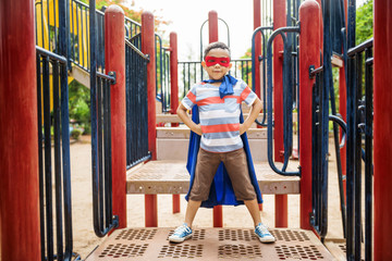 Kid Dressup Superhero Playground Concept © Rawpixel.com