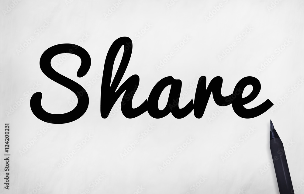 Poster share sharing networking social network concept