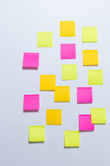 Notepaper on white background