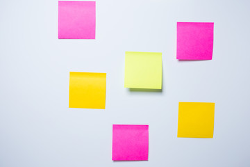 Notepaper on white background