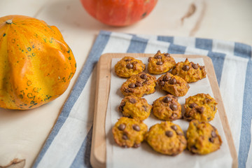 Kürbis Schokoladen Kekse