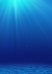 underwater background, over light 