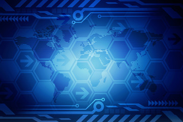 Digital Abstract business background,2d illustration