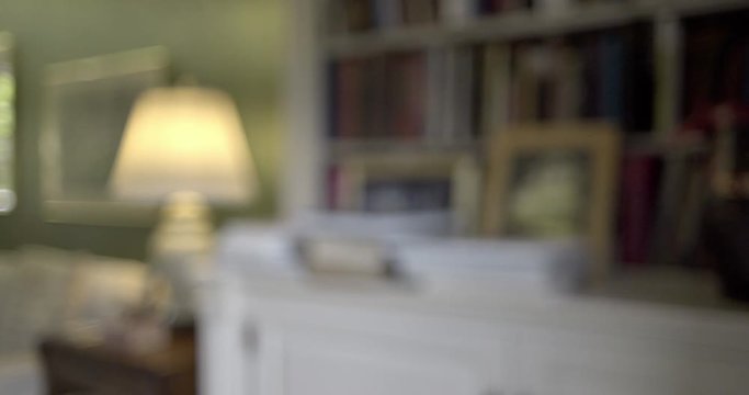 Soft focus of home interior