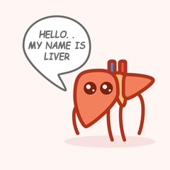 Healthy Poster. Liver Awareness