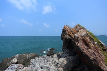 Mountain and sea at Thailand