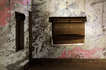 Artistic intepretation of a scratchy house wall