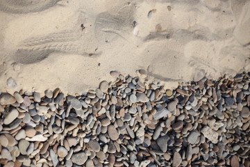 gravel and sand of background