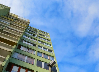 apartment block. buildings. housing estate perspective view