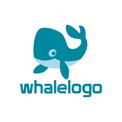 Ocean Logo Templates. Blue Whale 