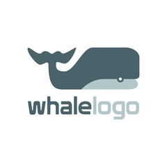 Ocean Logo Templates. Blue Whale 