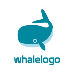 Ocean Logo Templates. Blue Whale 