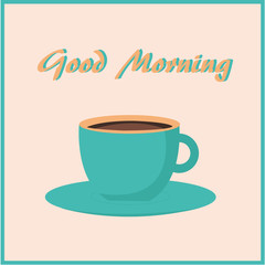 Cup of cappuccino with inscription 