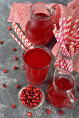 Fresh cranberry juice