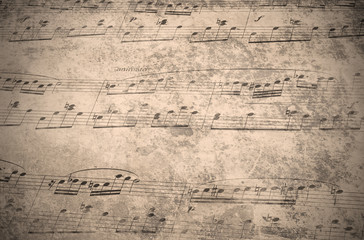 vintage music sheet