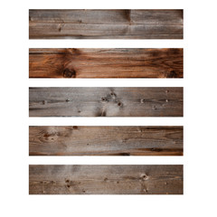 verschiedene Holzbretter alte Bretter freigestellt