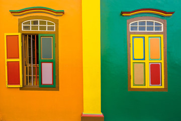 Colorful House of Tan Teng Niah in Little India, Singapore