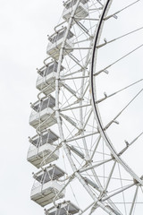 Ferris wheel on white