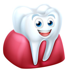Tooth and Gum Cartoon Character