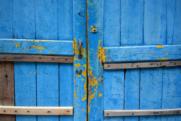 Abstract grunge wooden door texture background