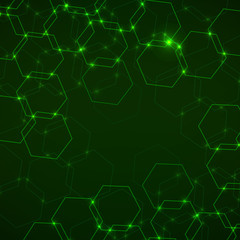 Obraz na płótnie Canvas Abstract background of hexagonal cells, geometric design vector illustration eps 10
