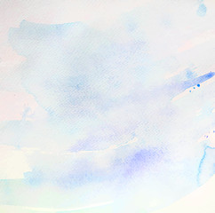 Obraz premium abstract background watercolor texture paper blue sky pastel pretty