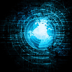 Fototapeta premium Best Internet Concept of global business.Technological background. Rays symbols Wi-Fi, of the Internet, television, mobile and satellite communications