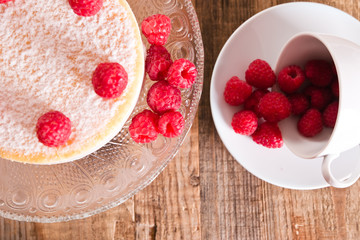 Raspberry cheesecake.