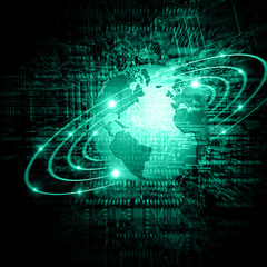 Obraz premium Best Internet Concept of global business.Technological background. Rays symbols Wi-Fi, of the Internet, television, mobile and satellite communications