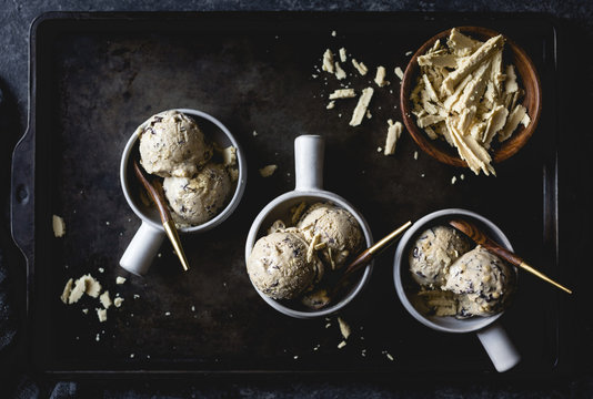 Coffee Halva Chocolate Chip Ice Cream