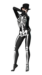 3D Rendering Halloween Party