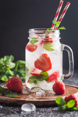 Summer cocktail - strawberry Mojito 