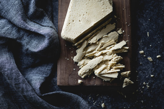 Halva on cutting board