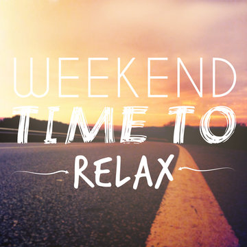 Relaxation and inspiring message text