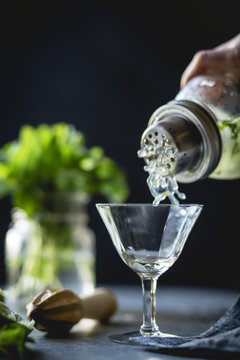 gin & mint cocktail
