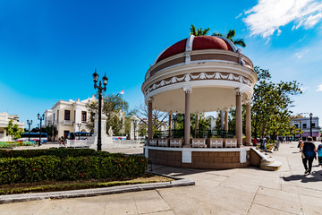 Marti Park and Palacio de Valle in Cienfuegos, Cuba