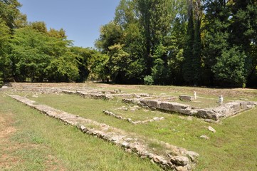 Fototapeta na wymiar Ancient Dion - the sanctuaries of Isis and Demeter