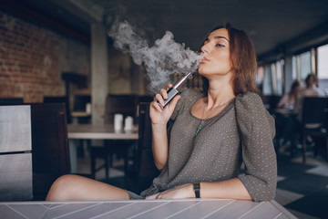 Girl with E-cigarette