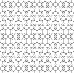 Vector monochrome seamless pattern, thin lines, geometric figures, black & white polygons, minimalist ornamental background. Simple abstract texture for tileable print, digital, decor, identity, web