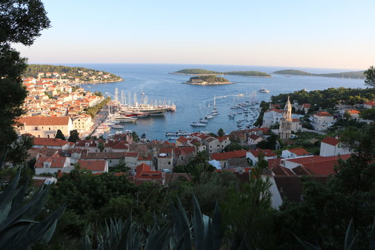Looking over Hvar Croatia 