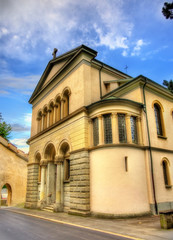 Fototapeta na wymiar Christ Church in the historic centre of Lucerne - Switzerland