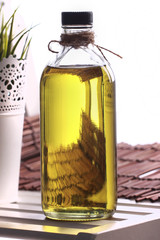 olive oil in the bottle